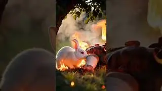 Vafadar Khargosh ne Malik ka jeevan bachaya 🤨🤨 #shortvideo #viral #mrbeast #kids #wildlife