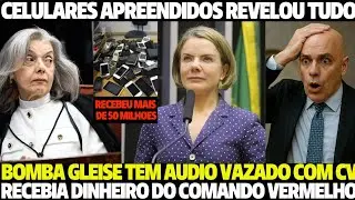 BOMBA CELULARES APREENDIDOS REVELOU &Aacute;UDIO DA GLEISE COM CV