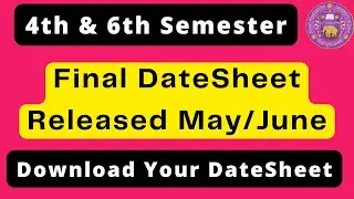 DU Sol 4th & 6th Sem Final Datesheet Released May/June 2022 | Regular | SOL | NCWEB | Sarkari Result