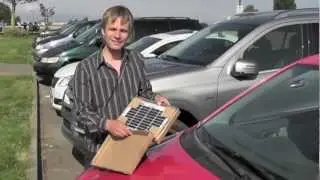 How to use an AKT Solar 5W panel to trickle charge a battery