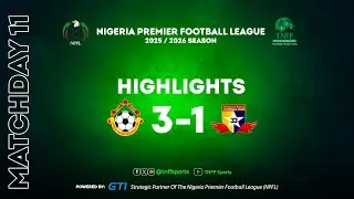 NPFL26 | Лучшие моменты 11-го тура | KWARA UNITED 3-1 REMO STARS | IKORODU CITY 2-0 KUN KHALIFAT
