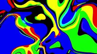 Optical illusion, Psychedelic, Hypnosis. Abstraction, Multi-colored Liquid Metal Background | ASMR