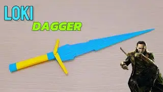 HOW TO MAKE A PAPER LOKI KNIFE STEP BY STEP