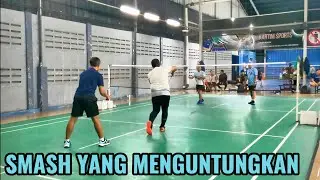Badminton Yukk, Gor kartini Cikarang, 18122025 Mas Bay, Pak Apip VS Ucup, Pak Thio #badminton #fyp 