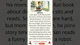 Liam&rsquo;s Day at the Library!Fun English Story for Kids#masterenglish #listening  @quickteachspot