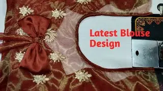 Latest Stylish Blouse Back Design | Party Wear Bow Style Blouse ✨#trending #blouse #fashion 