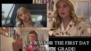 Get ready with me for the first day of 8th grade! (Getting up at 5 AM!) #school #grwm #viral #vlog