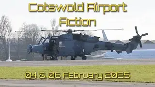 Two days of aviation action at Cotswold Airport , 04 & 06 Feb-2025 with a lot of helicopters about.