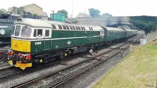 Now The Class 33 Passenger Train Leaving Swanage Train Station To Nordon 