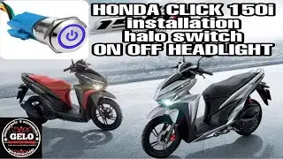 HONDA CLICK 150i headlight switch installation