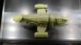 3D printed Serenity from Firefly wind tunnel