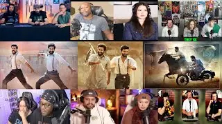 RRR Movie Mix Reaction Part 2 | Ram and Bheem friendship | @CineDesi | Foreigners Reaction to RRR
