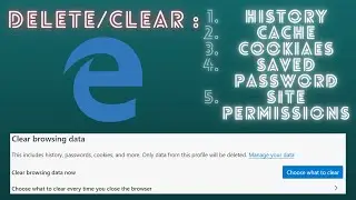How to clear Browsing Data, Search History, and Cache of Microsoft Edge browser