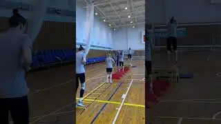 Volleyball Team Plyometric Training #volleyball #training #exercise #plyometrics #shorts