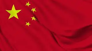 China Flag 4K Waving Loop &ndash; 10 Minute Seamless Video