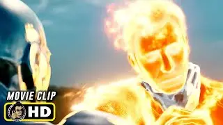 FANTASTIC 4: RISE OF THE SILVER SURFER (2007) Human Torch Vs. Silver Surfer [HD] Marvel
