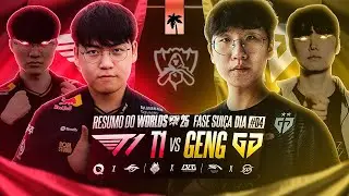 É O ANO DO FAKER OU CHOVY? | RESUMO DIA 4 FASE SUÍÇA - WORLDS 2025