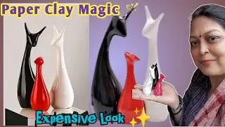 Cheap Paper Clay se Banaye Luxury Home Decor 🌟 | Zero Budget DIY Decor That Look Expensive 🫰