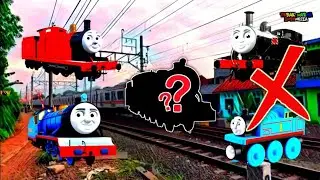 Bikin Ngakak! Kereta KRL Kaget Berubah Jadi Kereta Thomas And Friends | Menebak Gambar Kereta Thomas