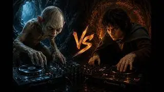 Gollum vs Frodo 🖤 Dark Melodic Techno Battle | Deep House for Focus & Immersion (No Vocals)