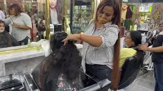 step hair cut  for dry and frizzy hair || Nishalambha