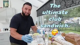  the ultimate club sandwich with salt and chilli  chips.#motivation 