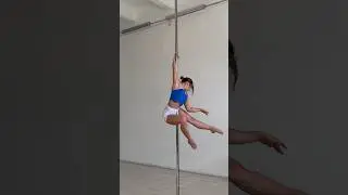 POLE DANCE SPIN combo for intermediate #poledance #poletricks #polesport #polespin #flexibility