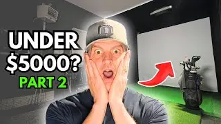 DIY Built-In Golf Simulator Room - Budget Friendly (PART 2)
