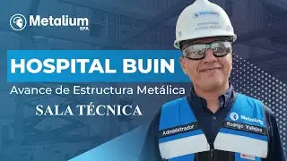 Obra: Sala T&eacute;cnica Hospital Buin ( Estructura Met&aacute;lica ) Metalium Spa-Sacyr