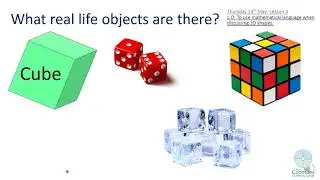 Reception Maths Week 4 - Lesson 4  3D shapes