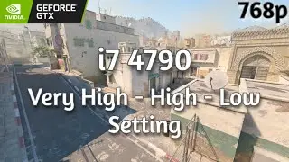 CS2 | i7 4790 + 1660 6GB | Very High - High - Low | 1366x768p