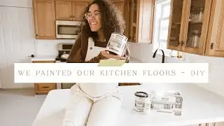 How To Paint Tile Floors | DIY Kitchen Renovation on a Budget