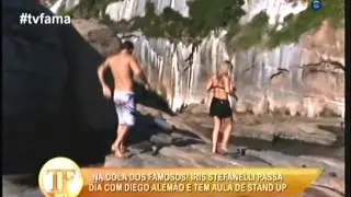 TF Iris Stefanelli Na Cola dos Famosos Diego Alemao 150710