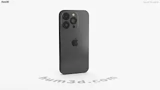 Apple iPhone 14 Pro Space Black 3D model by 3DModels.org