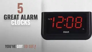 Top 10 Alarm Clocks [ Home Decor 2018 ]: RCA Digital Alarm Clock with Large 1.4