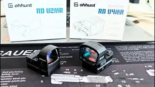 ohhunt&reg; RD U4MR Extra-Large Window Shake Awake Red Dot Sight with Multi-Reticle Solar Panel
