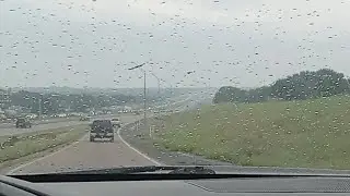 Driving uber in the rain.