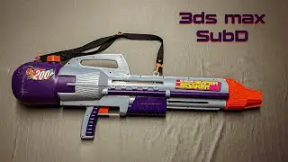 Water Gun 3ds max SubD Modeling