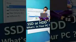 🚩🚩Advance Windows Trick 🙄 How to check SSD or HDD in Laptop #shorts #ytshorts #window