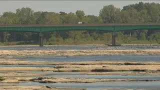 Drought conditions making a visible impact on hydrology of Maumee River