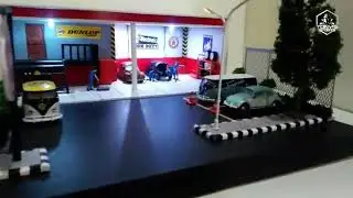 Tony's Sport Diorama - Garage and Starting race
