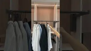 Pull down closet rod #spacesaving #closetspace #wardrobeaccessories