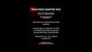 onepiece chapter 1076 spoilers confirmed #onepiece