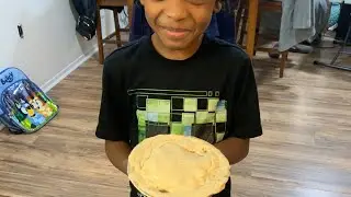 Baking Apple Pie with my nephew
