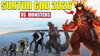 Surtur Godzilla vs Giant Monsters | 3D Monster Size Comparison 2026