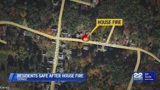 Orange resident and pets saved by neighbor who spotted fire