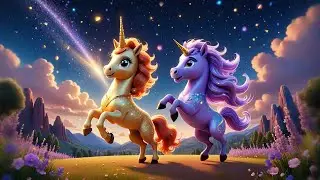 Five Little Unicorns Dance in the Sky | Unicorn for Kids | Counting Rhymes and Magical Dance Songs