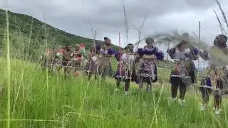 Zulu nation women in Kwazulu Natal, South Africa displaying pride in their culture 