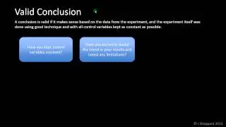 Data Analysis - Valid Conclusion