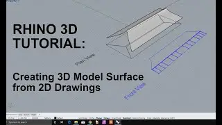 Rhino 3D Tutorial: 3D Model from 2D Drawings